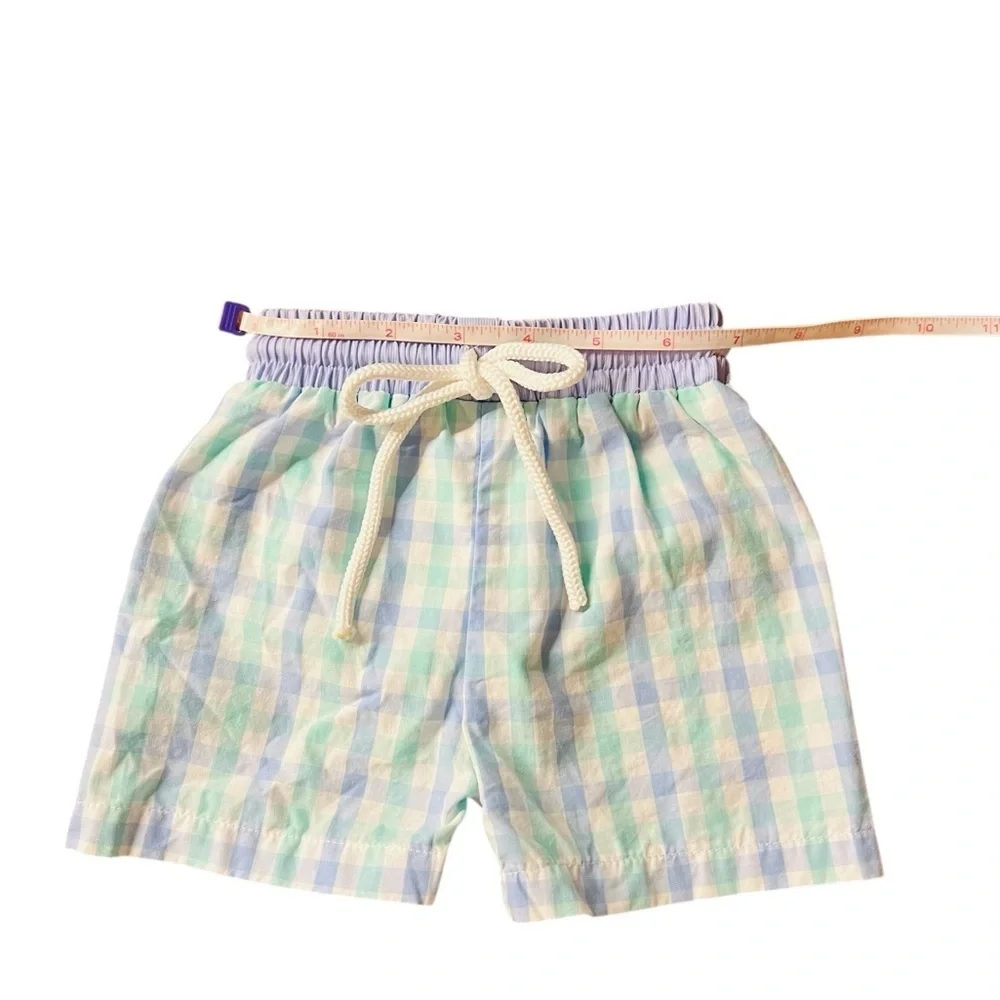 Eliza James Kids Plaid Baby Boy Swim Trunks Size 3 Months